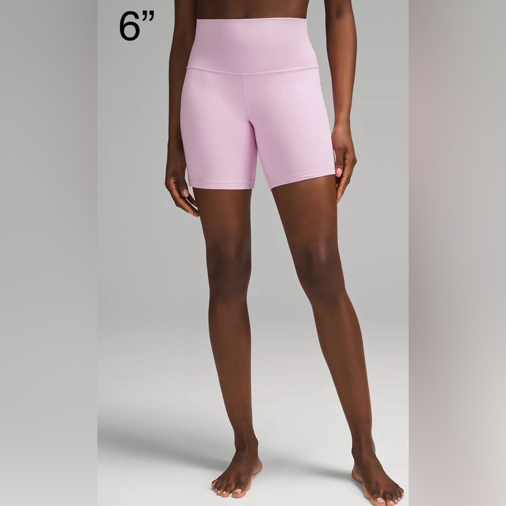 🆕 lululemon🍋Align High-Rise double lined Short 6” Colour Vitapink Sz 4
